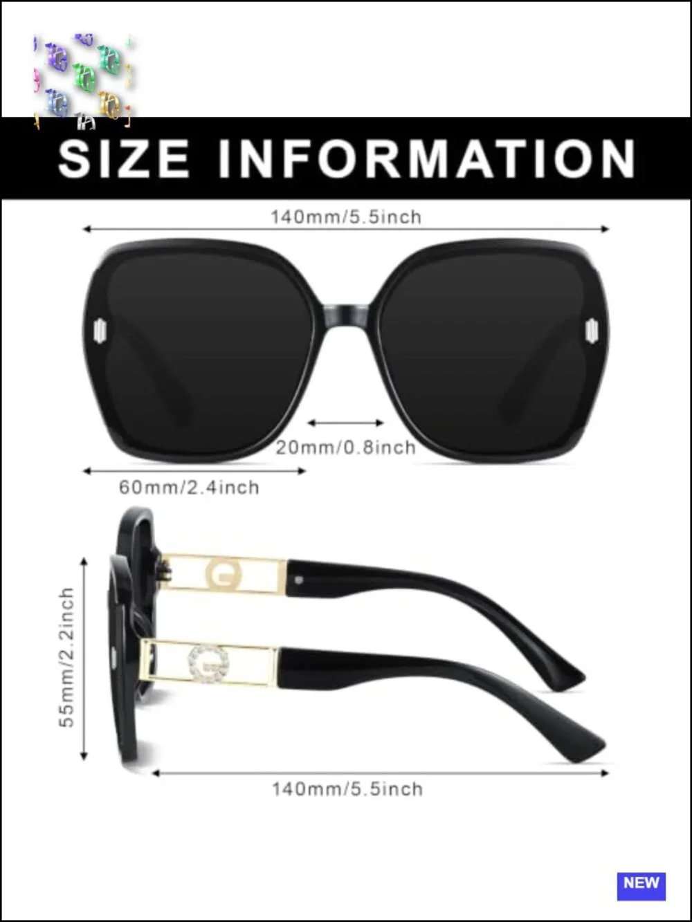 3 Pack Retro Oversized Square Sunglasses for Women UV Protection Lightweight